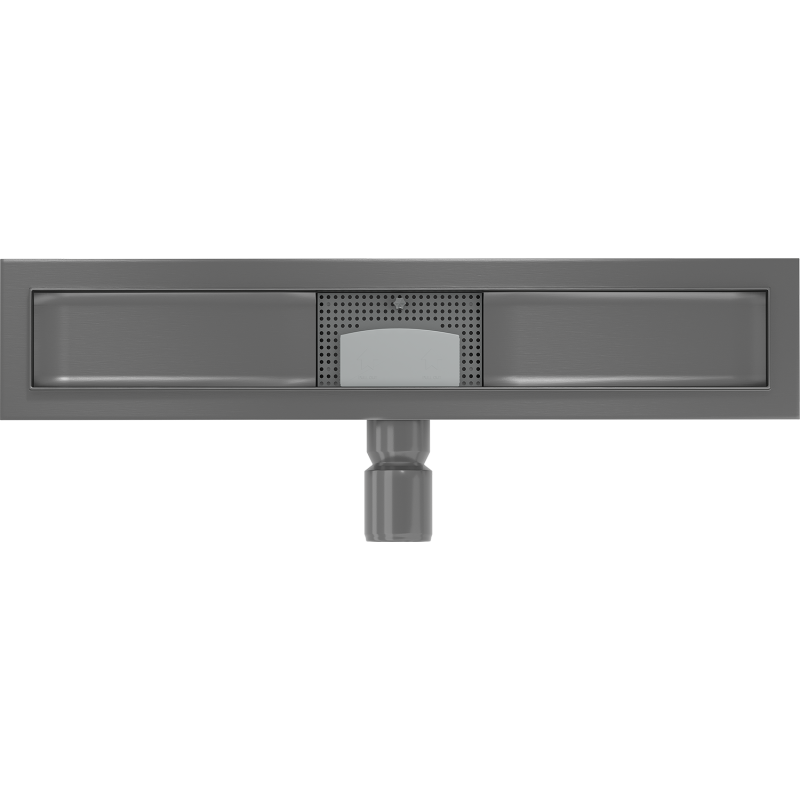 Mexen Flat Gehäuse für liniaren Ablauf 50 cm, gebürstetes Gungrau - 1E15050