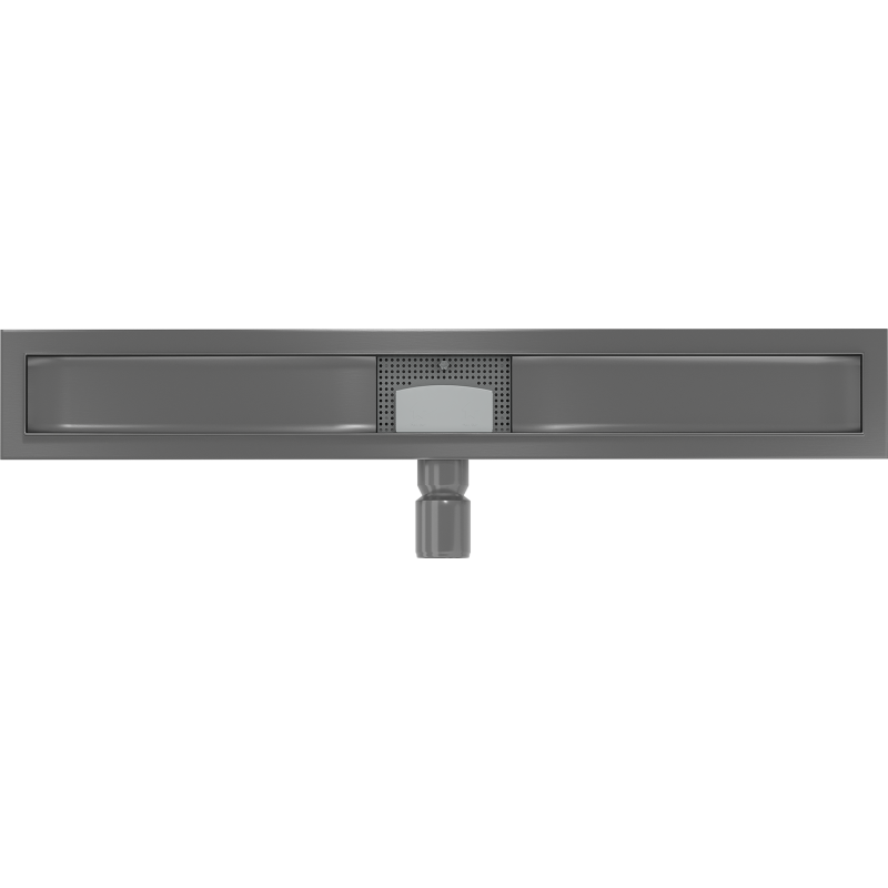Mexen Flat Korpus für Linienentwässerung 80 cm, gebürstetes Gewehrgrau - 1E15080
