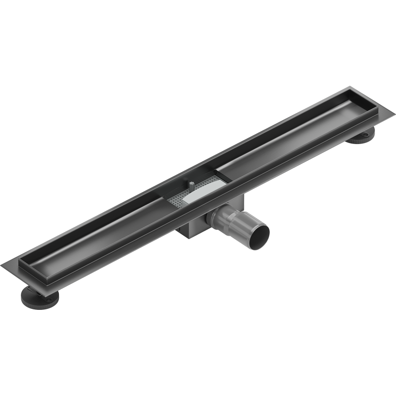 Mexen Flat corps pour drain linéaire 80 cm, gris canon brossé - 1E15080