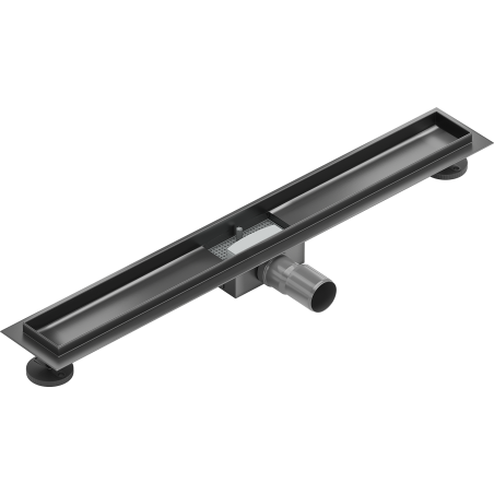 Mexen Flat linear drain body 80 cm, gun gray brushed - 1E15080