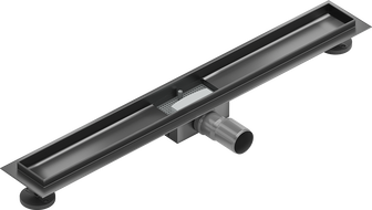 Mexen Flat kouru viemäriin 80 cm, harjattu gun gray - 1E15080