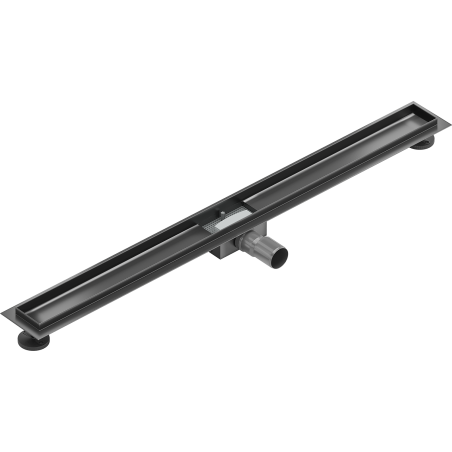 Mexen Flat 90 cm lineārs noteces korpuss, gun gray pulēts - 1E15090