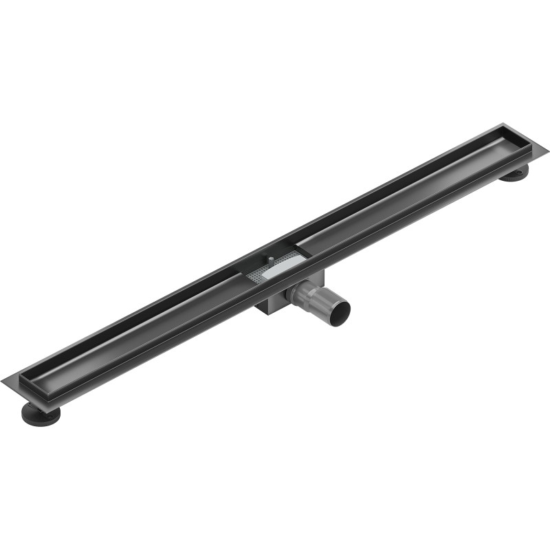 Mexen Flat 100 cm:n viemärikouru, harjattu aseharmaa - 1E15100