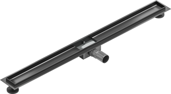 Mexen Flat corpo para ralo linear 100 cm, cinza escovado - 1E15100