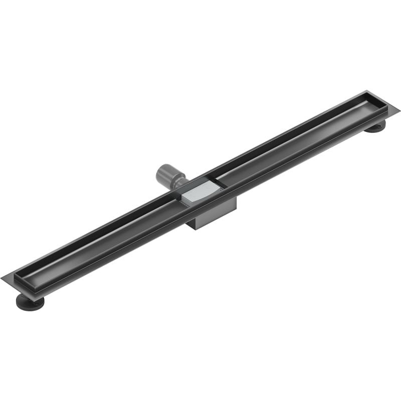 Mexen Flat kropp för linjär avlopp 100 cm, borstad gun gray - 1E15100