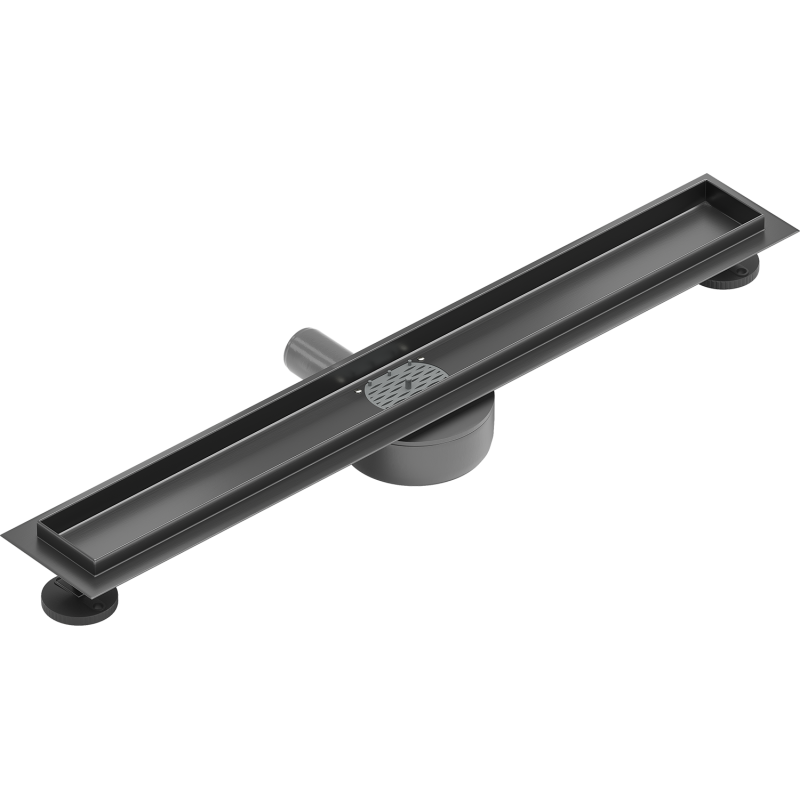 Mexen Flat 360° korpus do odpływu liniowego obrotowy 50 cm, gun gray szczotkowany - 1E40050