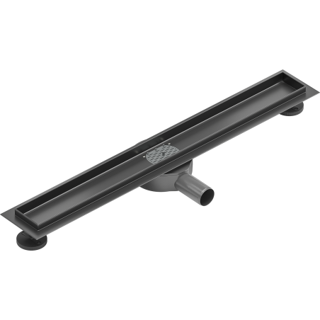 Mexen Flat 360° Rotierender Körper für Linienentwässerung 60 cm, gebürstetes Gun Grey - 1E40060