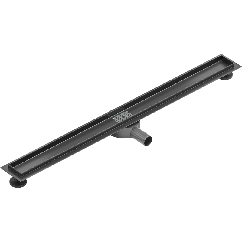 Mexen Flat 360° corps pour drain linéaire pivotant 90 cm, gris foncé brossé - 1E40090