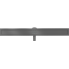 Mexen Flat 360° 90 cm pagriežams lineārās notekas korpuss, suku krāsā gun grey - 1E40090