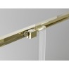 Mexen Exo-S Duo 3S 3-seinäinen suihkukoppi liukuovilla 140 x 85 cm, kirkas, kulta - 8152-140-085-50-00-3S
