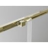 Mexen Exo-3S tuš kabina 3-stenska drsna 150 x 85 cm, prozorna, zlata - 8152-150-085-50-00-3S