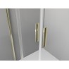 Mexen Exo-3S dušas kabīne 3-sienu bīdāma 160 x 90 cm, caurspīdīga, zelta - 8152-160-090-50-00-3S