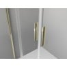 Mexen Exo-S Duo 3S cabine de duche com 3 paredes de correr 200 x 100 cm, transparente, dourada - 8152-200-100-50-00-3S