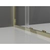 Mexen Exo-S Duo 3S cabine de duche com 3 paredes de correr 200 x 100 cm, transparente, dourada - 8152-200-100-50-00-3S