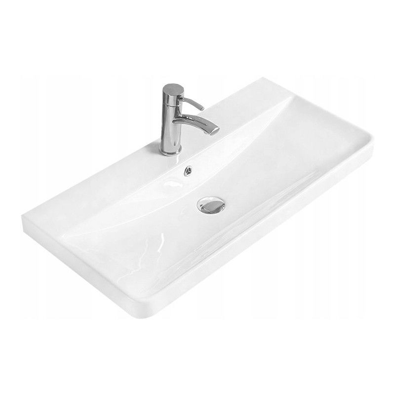Mexen Dagna lavabo empotrado en encimera 81 x 39 cm, blanco - 21998000
