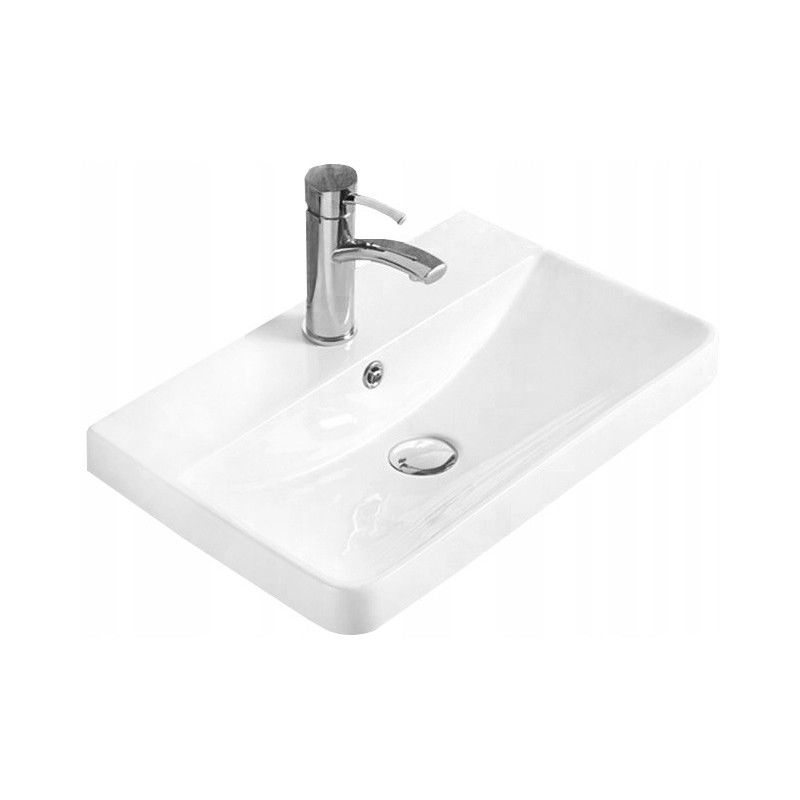 Mexen Dagna lavello da incasso nel piano 60 x 35 cm, bianco - 21996000