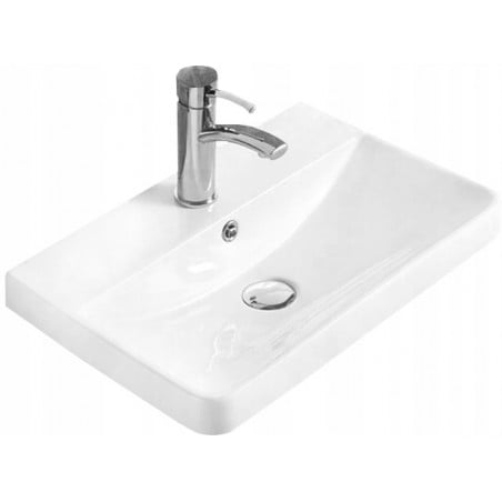 Mexen Dagna lavatório embutido na bancada 60 x 35 cm, branco - 21996000