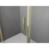 Mexen Exo-S 3S kabina prysznicowa 3-ścienna rozsuwana 145 x 70 cm, transparent, złota - 8151-145-070-50-00-3S