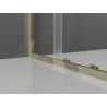 Mexen Exo-3S tredelad skjutbar duschkabin 145 x 95 cm, transparent, guld - 8151-145-095-50-00-3S