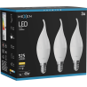 Mexen Nova 3x LED-Kerzenbirne E14, C37, 5W, Warm - 3000K, 525 lm - L106-E14-0530-01x03