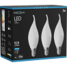 Mexen Nova 3x LED spuldze svece E14, C37, 5W, Auksta - 6500K, 525 lm - L106-E14-0565-01x03