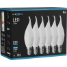 Mexen Nova 6x LED žarnica plamen E14, C37, 5W, Hladna - 6500K, 525 lm - L106-E14-0565-01x06