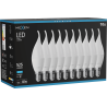 Mexen Nova 10x Lampadina LED a fiamma E14, C37, 5W, Fredda - 6500K, 525 lm - L106-E14-0565-01x10