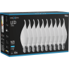 Mexen Nova 10x LED žarnica plamen E14, C37, 5W, Hladna - 6500K, 525 lm - L106-E14-0565-01x10