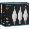 Mexen Nova 3x LED spuldze svece E14, C37, 8W, Neitrāla - 4000K, 840 lm - L106-E14-0840-01x03