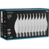 Mexen Nova 10x lampadina LED a fiamma E14, C37, 8W, Neutro - 4000K, 840 lm - L106-E14-0840-01x10