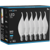Mexen Nova 6x żarówka LED płomyk E14, C37, 8W, Zimna - 6500K, 840 lm - L106-E14-0865-01x06