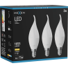 Mexen Nova 3x LED-lamppu kynttilä E14, C37, 10W, Lämmin - 3000K, 1055 lm - L106-E14-1030-01x03