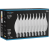 Mexen Nova 10x LED-lampa glödlampa E14, C37, 10W, Neutral - 4000K, 1055 lm - L106-E14-1040-01x10