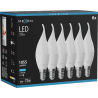 Mexen Nova 6x Lampadina LED fiammella E14, C37, 10W, Fredda - 6500K, 1055 lm - L106-E14-1065-01x06