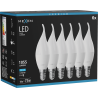 Mexen Nova 6x LED žarnica plamen E14, C37, 10W, Hladna - 6500K, 1055 lm - L106-E14-1065-01x06