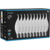 Mexen Nova 10x Ampoule LED flamme E14, C37, 10W, Froid - 6500K, 1055 lm - L106-E14-1065-01x10