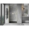 Mexen Mist-H L left folding shower door 105 cm, transparent, gold - 8A5L-105-000-50-00-L