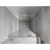 Mexen Mist-H L drzwi prysznicowe uchylne prawe 115 cm, transparent, złote - 8A5L-115-000-50-00-P