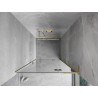 Mexen Mist-H L drzwi prysznicowe uchylne prawe 120 cm, transparent, złote - 8A5L-120-000-50-00-P