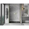 Mexen Mist-H L left pivot shower door 155 cm, transparent, gold - 8A5L-155-001-50-00-L