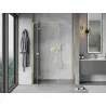 Mexen Mist-H L left pivot shower door 155 cm, transparent, gold - 8A5L-155-001-50-00-L
