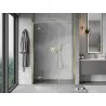 Mexen Mist-H L left pivot shower door 155 cm, transparent, gold - 8A5L-155-001-50-00-L