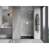 Mexen Mist-H L porta doccia battente destra 105 cm, trasparente, oro spazzolato - 8A5L-105-000-55-00-P
