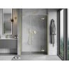 Mexen Mist-H L porte de douche battante droite 160 cm, transparent, doré brossé - 8A5L-160-001-55-00-P