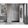 Mexen Mist-H L right-handed shower doors 90 cm, transparent, brushed copper - 8A5L-090-000-65-00-P