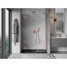 Mexen Mist-H L porte de douche pivotante gauche 135 cm, transparent, cuivre brossé - 8A5L-135-001-65-00-L