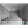 Mexen Mist-H L drzwi prysznicowe uchylne prawe 160 cm, transparent, miedź szczotkowana - 8A5L-160-001-65-00-P