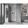 Mexen Mist-H L shower doors hinged left 115 cm, transparent, black - 8A5L-115-000-70-00-L