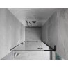 Mexen Mist-H L drzwi prysznicowe uchylne prawe 95 cm, transparent, czarne - 8A5L-095-000-70-00-P