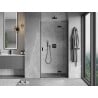 Mexen Mist-H L porte de douche pivotante droite 110 cm, transparent, noir - 8A5L-110-000-70-00-P